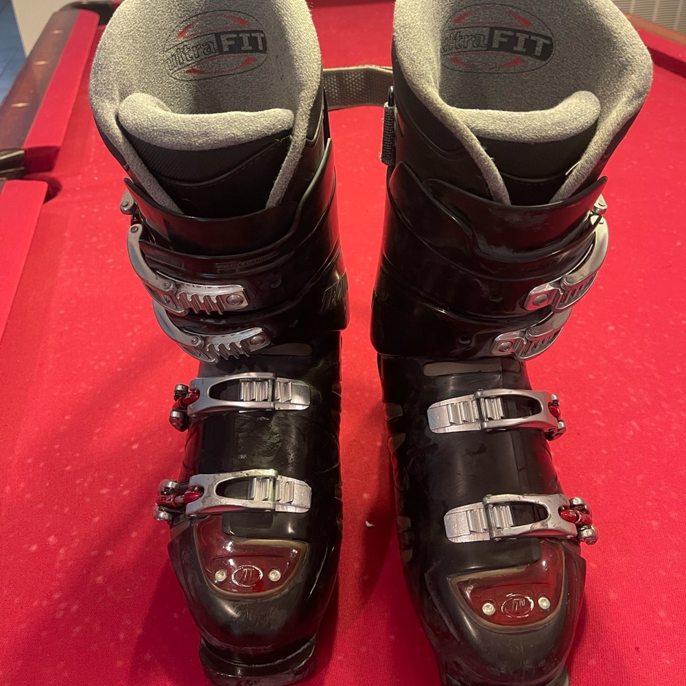 Tecnica UltraFit Ski Boots with Gold and Black Accents